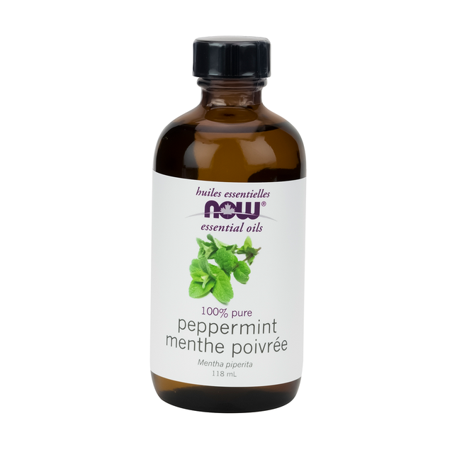 NOW - Huile de menthe poivrée 100 % pure - Mentha piperita | 118 ml