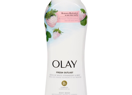 Olay - Nettoyant pour le corps Fresh Outlast B3 - Fraise blanche et menthe | 364 ml