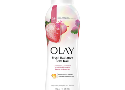 Olay - Gel douche Fresh Outlast B3, fraise blanche et menthe | 364 ml