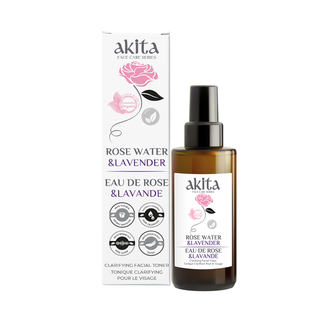 Akita - All Natural Rose Water With Lavender | 100 mL