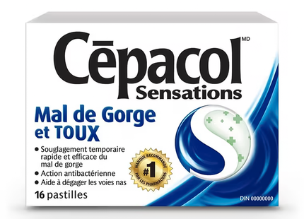 Cepacol - Sensations Lozenges - Sore Throat & Cough | 16 Lozenges