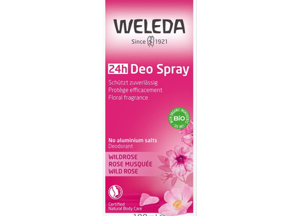 Weleda - Déodorant Spray à la Rose Musquée | 100 ml