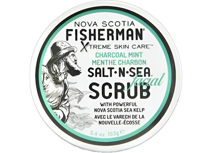 Nova Scotia Fisherman - Salt & Sea Facial Scrub, Charcoal Mint | 153 g