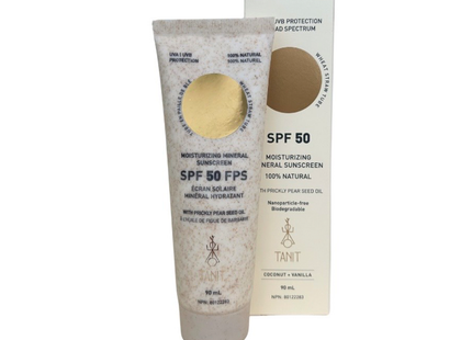 Tanit - Crème solaire FPS 50, noix de coco et vanille | 90 ml