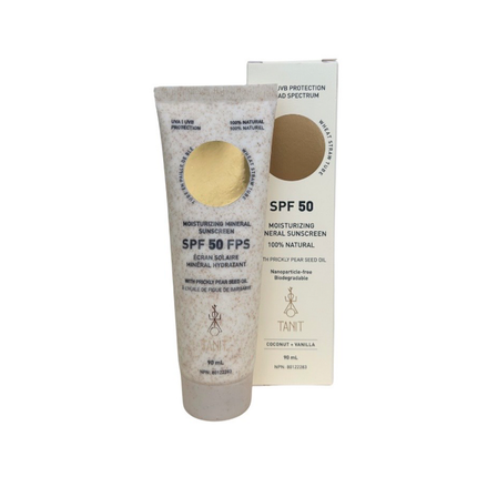 Tanit - Crème solaire FPS 50, Noix de coco et vanille | 90 ml