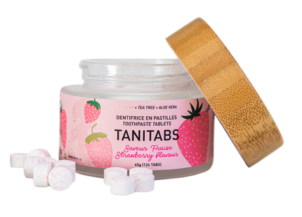 Dentifrice Tanit, Starwberry | Pot de 124 comprimés