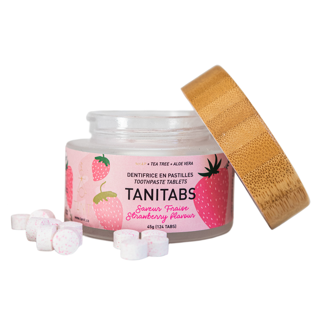 Dentifrice Tanit, Starwberry | Pot de 124 comprimés