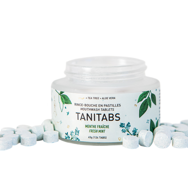 Tanit - Mouthwash, Fresh Mint | 124 Tab Jar
