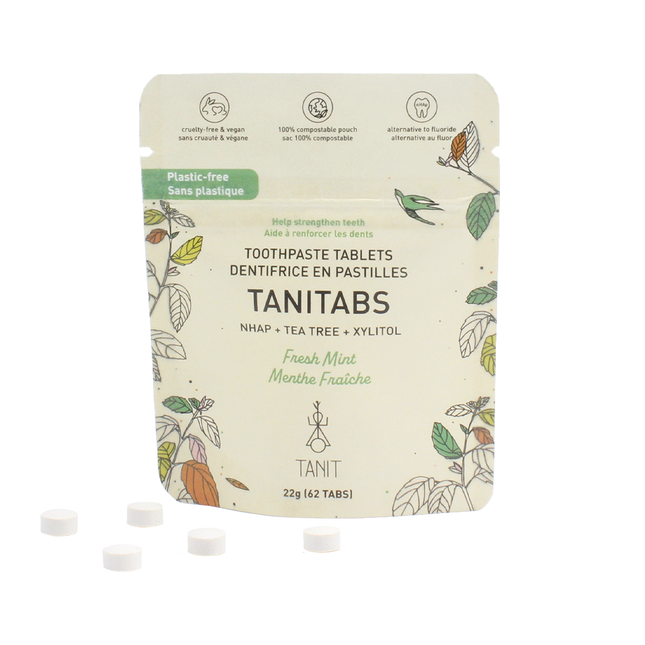 Tanit - Bain de bouche à la menthe fraîche | 62 comprimés