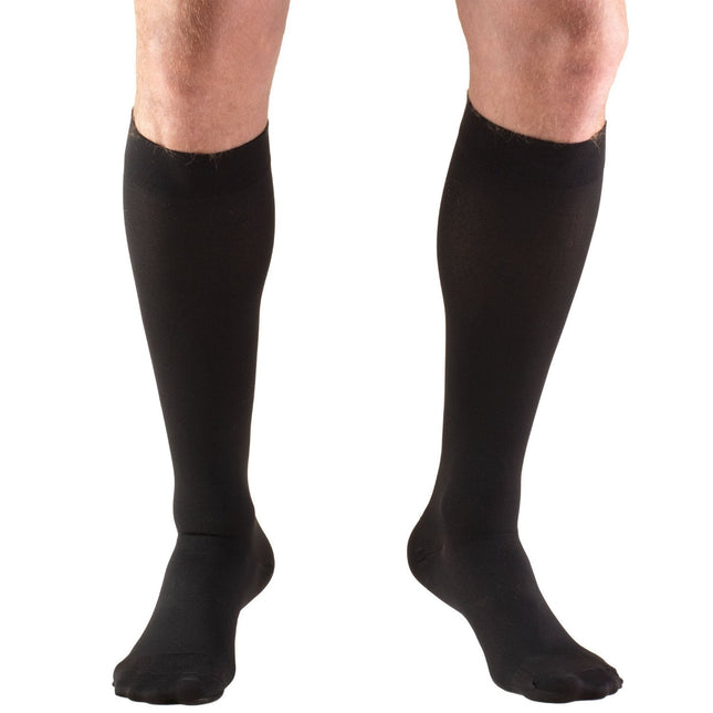 TRUFORM - Below-Knee Stockings/Microfibre Black (Short) | Closed Toe 20-30 Mmhg