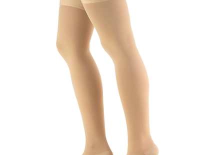 TRUFORM - Thigh High Closed Toe, Beige | 15-20 mmHg
