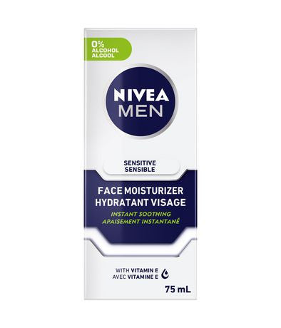 Nivea Men Crème hydratante pour le visage pour peaux sensibles avec vitamine E | 75 ml