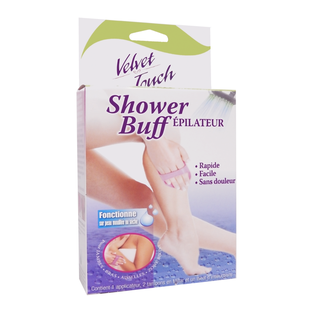 Velvet Touch - Shower Buff Hair Remover | 2 Pads + Applicator