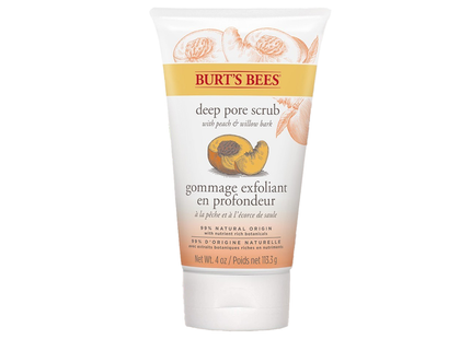 Burt's Bees Exfoliant profond pour pores à la pêche et à l'écorce de saule | 110g