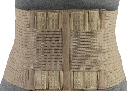 Ceinture lombo-sacrée élastique légère OTC - 23 cm (9 po) « Petite » / Armatures en acier Beige