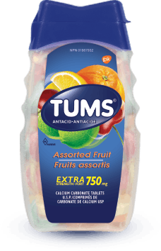 Tums - Extra Strength 750 mg Antacid Tablets - Assorted Fruit | 100 Count