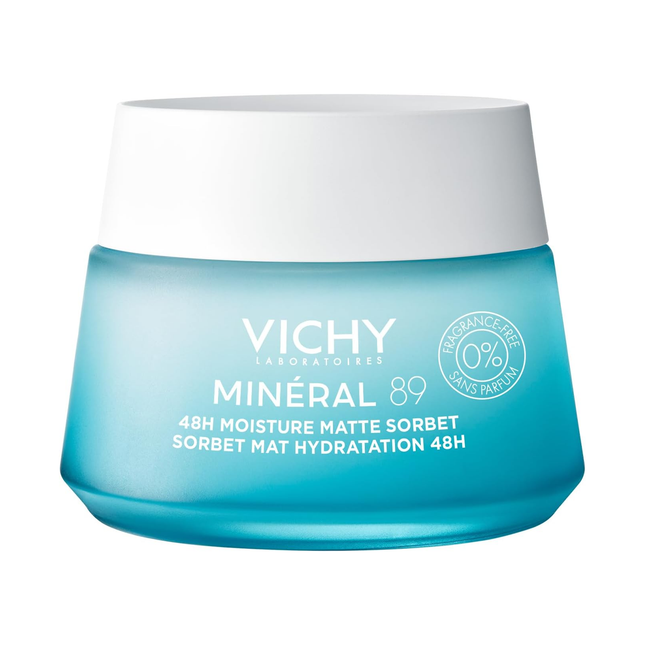 VICHY - Minéral 89 Sorbet Mat Hydratant 48H Sans Parfum | 50 ml