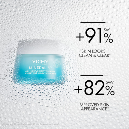 Vichy - Minéral 89 Sorbet Mat Hydratant 48H Sans Parfum | 50 ml