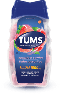 Tums - Ultra Strength 1000 mg Antacid Tablets - Assorted Berries Flavour  | 72 Count