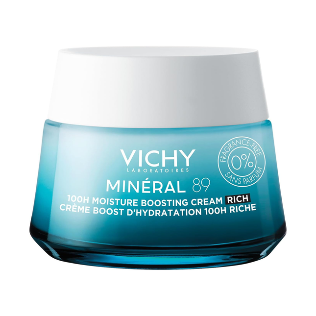 VICHY - Minéral 89 Moisture Boosting Cream 100H , Fragrance Free | 50 mL