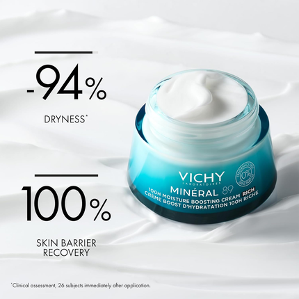 Vichy - Minéral 89 Moisture Boosting Cream 100H , Fragrance Free | 50 mL