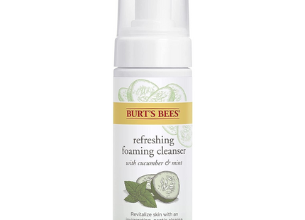 Burt's Bees - Mousse nettoyante douce pour la peau avec concombre et menthe | 141,9 ml