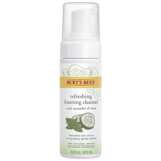 Burt's Bees - Mousse nettoyante douce pour la peau avec concombre et menthe | 141,9 ml