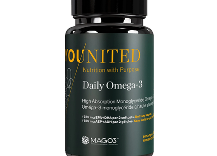 Younited - Daily Omega-3 Softgels | 60 Softgels