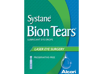 Systane - Gouttes oculaires lubrifiantes Bion Tears - Chirurgie oculaire au laser | 24 conteneurs à usage unique