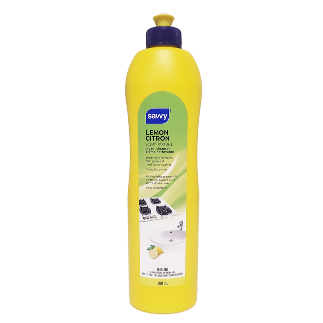 Savvy - Home Cream Cleanser - Lemon Scent | 500 mL