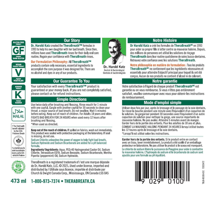 TheraBreath - Fresh Breath 12HR Oral Rinse - Mild Mint | 473 mL