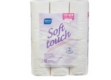 Savvy - Soft Touch Bathroom Tissue | 12 Rolls