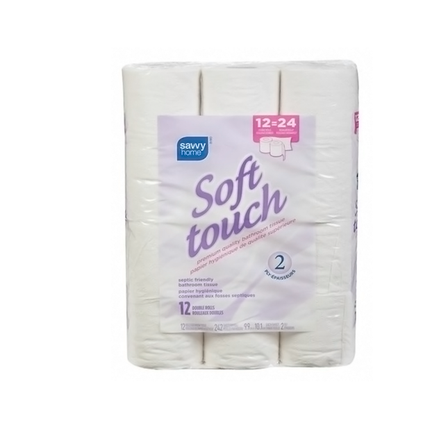 Savvy - Soft Touch Bathroom Tissue | 12 Rolls
