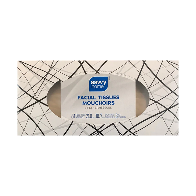 Savvy - 3 PLY Facial Tissue | 81 Tissues