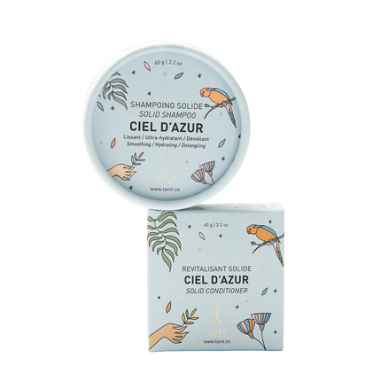 Tanit - Ciel d'Azur Shampooing et après-shampooing à l'huile de ricin | 60 g