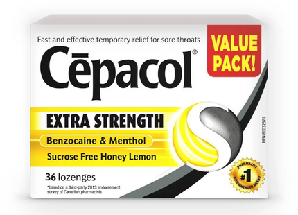 Cepacol - Extra Strength Honey Lemon Lozenges | 36 Lozenges