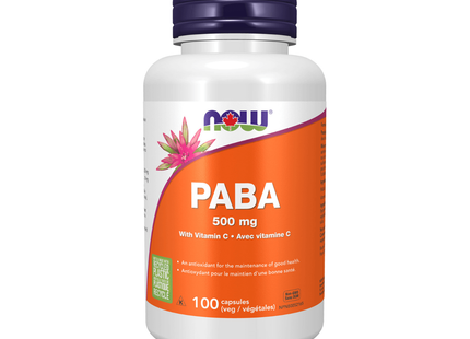 NOW - PABA with Vitamin C 500 mg | 100 Caps