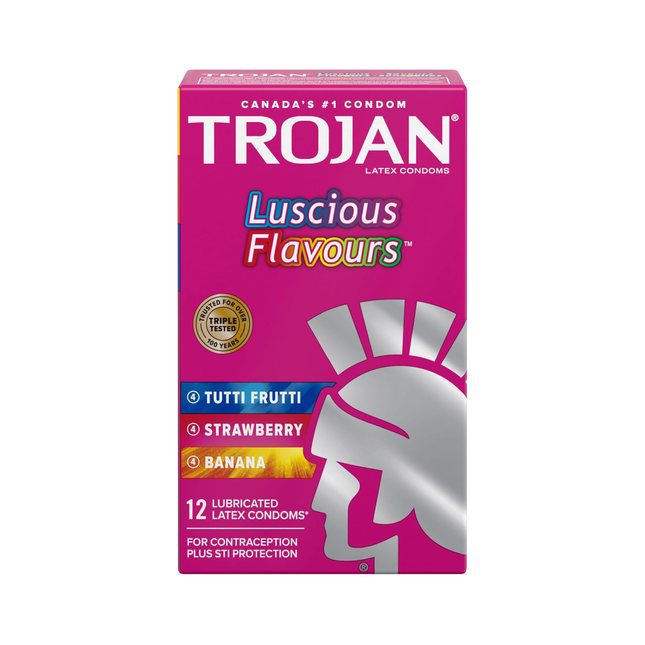 Trojan - Luscious Flavoured Condoms | 12 Condoms