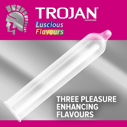 Trojan - Luscious Flavoured Condoms | 12 Condoms