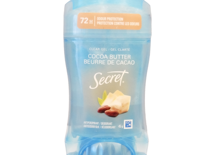 Secret - Cocoa Butter 48hr Clear gel Antiperspirant | 45 g