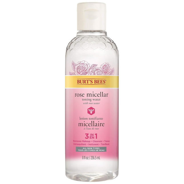 Burt's Bees - Eau micellaire tonifiante à la rose avec eau de rose | 236 ml