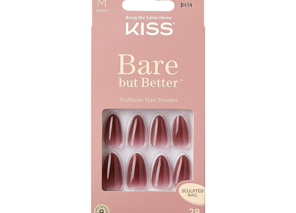 Kiss - Bare But Butter Ready To Wear Nails BN14A, Medium | 28 Nails