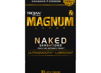 Trojan Magnum Naked Sensations Lubricated Condoms | 10 count