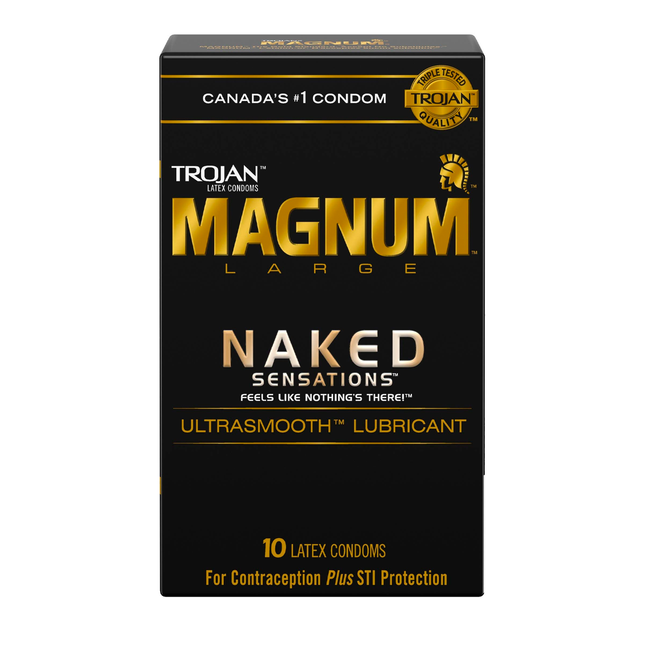 Préservatifs lubrifiés Trojan Magnum Naked Sensations | 10 comptes