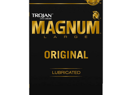 TROJAN - Magnum Lubricated Latex Condoms 12-Count | Original or XL