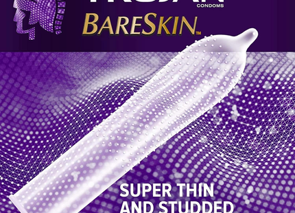 Trojan - Bareskin Studded Condoms | 10 Condoms