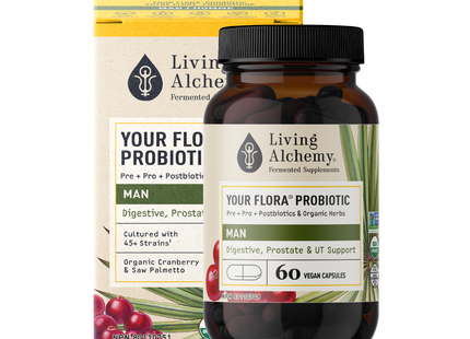 Living Alchemy - Votre Flore Probiotique Homme | 60 Gélules