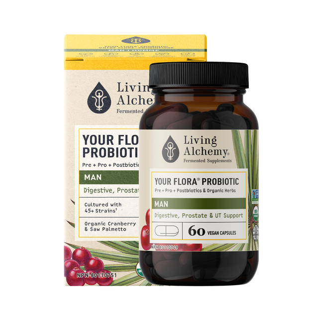 Living Alchemy - Your Flora Probiotic Man | 60 Capsules