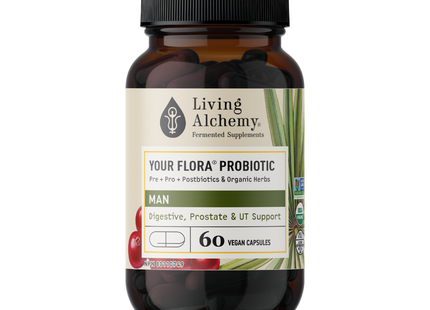 Living Alchemy - Votre Flore Probiotique Homme | 60 Gélules