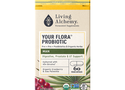 Living Alchemy - Votre Flore Probiotique Homme | 60 Gélules